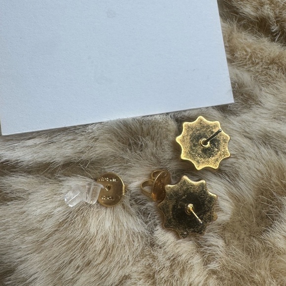 Tory Burch Gold Starburst Earrings - Picture 6 of 9